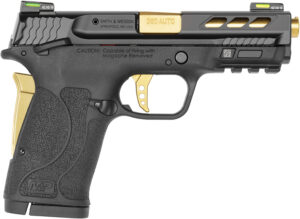 Smith & Wesson M&P380 Shield EZ 2.0 M&P380 PC 380 ACP Ported Gold 3.675" 8+1 Pistol