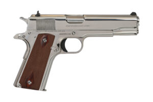 Colt 1911 Government 38SUP Bright Stainless 5" .38 Super Auto 9+1 Pistol