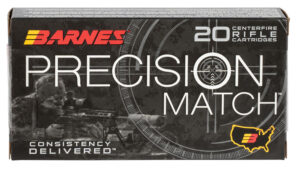 Barnes Bullets 30814 Precision Match 6mmCreedmoor 112gr Open Tip Match Boat Tail 20 Per Box/10 Case