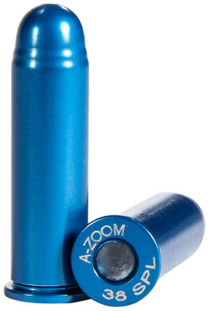 A-Zoom 16318 Revolver Blue Snap Caps 38Special 12Pack