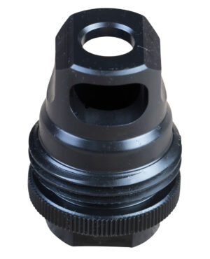 SilencerCo AC2628 ASR Muzzle Brake Black Steel 1/2"-28 Threads 9mm, Luger