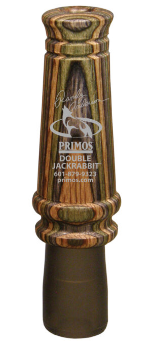 Primos 366 Randy Anderson Double Jackrabbit Open Call Double Reed Rabbit Sounds Attracts Predators Multi Color Laminated Wood