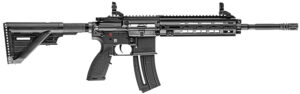 HK 81000401 HK 416  22 LR 20+1 16.10" Black Steel Threaded Barrel Aluminum w/M-LOK & Picatinny Rail Black Aluminum Receiver Black Retractable Stock Right Hand
