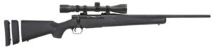 Mossberg 28027 Patriot Super Bantam 6.5 Creedmoor Caliber with 5+1 Capacity, 20" Fluted Barrel, Blued Metal Finish & Black Synthetic Stock Right Hand (Youth) Includes 3-9x40mm Scope