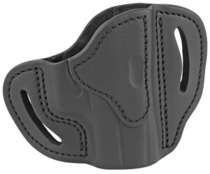 1791 Gunleather BHCSBLR BHC OWB Size C Stealth Black Leather Belt Slide Compatible w/Glock 43/Sig P365/Walther PPK Right Hand