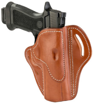 1791 Gunleather BH24CBRR BH2.4 OWB 2.4 CLassic Brown Leather Belt Slide Fits Walther PPQ/Sig P320/Springfield XD-M