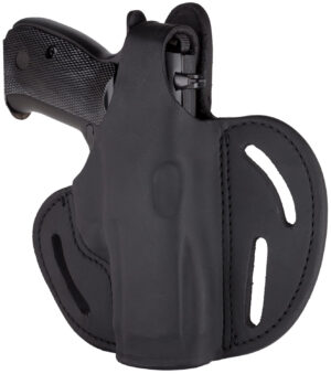 1791 Gunleather BHX5SSBLR BHX OWB 05S Stealth Black Leather Belt Slide Fits Sig P320 Carry/Springfield XD-M Compact