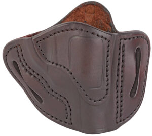 1791 Gunleather RVH1SBRR RVH1 OWB Size 01 Signature Brown Leather Belt Slide Fits S&W J Frame/Ruger LCR/S&W 38 Belt Up to 1.75" Wide Right Hand