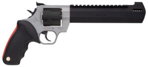 Taurus 2454085RH Raging Hunter  454 Casull 5rd 8.37" Matte Black Oxide Cylinder & Barrel Matte Stainless Steel Frame Black Rubber with Integrated Red Cushion Insert Grip