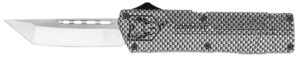 CobraTec Knives CFCTLWTNS Lightweight 3.25" OTF Tanto Plain D2 Steel Blade/Carbon Fiber Aluminum Handle Includes Pocket Clip