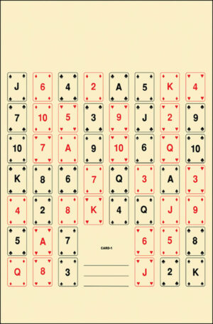 Action Target CARD1100 Entertainment 52 Playing Cards Paper 22.50" x 24" Multi-Color 100 Per Box