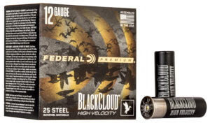 Federal PWBXH1433 Black Cloud FS High Velocity 12Gauge 3" 1 1/8oz 3Shot 25 Per Box/10 Case