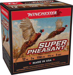 Winchester Ammo X123PH5 Super Pheasant Magnum High Brass 12Gauge 3" 1 5/8oz 5Shot 25 Per Box/10 Case