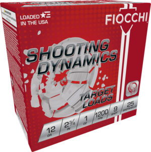 Fiocchi 12SD1H9 Shooting Dynamics Target 12Gauge 2.75" 1oz 9Shot 25 Per Box/10 Case