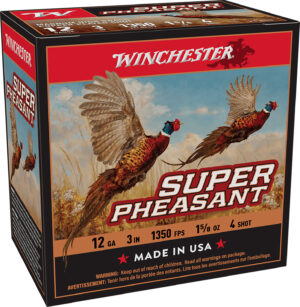 Winchester Ammo X123PH4 Super Pheasant Magnum High Brass 12Gauge 3" 1 5/8oz 4Shot 25 Per Box/10 Case