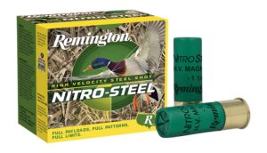 Remington Ammunition 20864 Nitro-Steel High Velocity 12Gauge 3" 1 3/8oz 4Shot 25 Per Box/10 Case