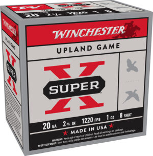 Winchester Ammo X208 Super X Heavy Game Load High Brass 20Gauge 2.75" 1oz 8Shot 25 Per Box/10 Case