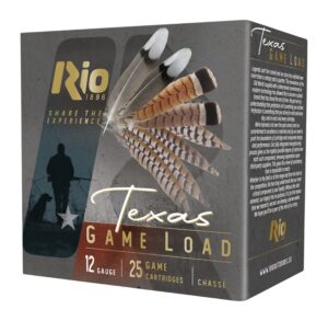 Rio Ammunition TG368TX Top Game Texas Game Load 12 Gauge 2.75" 1 1/4 oz 8 Shot 25 Per Box/ 10 Case