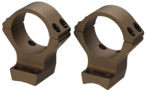 Browning 12533 X-Bolt Scope Mount System X-Lock Burnt Bronze Cerakote Aluminum 1" Tube, High Rings