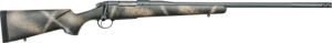 Bergara Rifles BPR3365 Premier Highlander 6.5 Creedmoor 4+1 24" Sniper Gray Cerakote Fluted Barrel, Sniper Gray Cerakote 416 Stainless Steel Receiver, Woodland Camo Grayboe Stock
