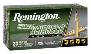 Remington Ammunition 29344 Premier Scirocco Bonded 6.5Creedmoor 130gr Swift Scirocco Bonded 20 Per Box/10 Case