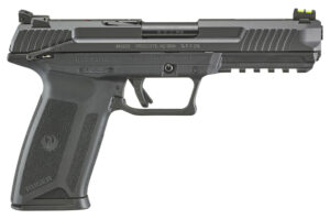 Ruger 16402 Ruger-5.7  5.7x28mm  4.94" Barrel 10+1, Black Polymer Frame With Picatinny Acc. Rail, Drilled & Tapped Lightening Cut Steel Slide, Ambidextrous Safety, Optics Ready
