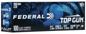 Federal TG201008 Top Gun 20Gauge 2.75" 7/8oz 8Shot 100 Per Box/2 Case