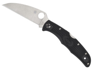 Spyderco C10FPWCBK Endura 4 Lightweight 3.78" Folding Wharncliffe Plain VG-10 SS Blade Black Bi-Directional Texturing FRN Handle Includes Pocket Clip