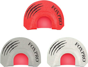 Foxpro LOADEDGUN Loaded Gun Combo Diaphragm Call Double/Triple Reed Coyote Sounds Attracts Coyotes Gray/Red/White 3 Piece