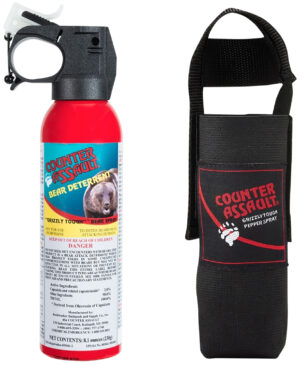 Counter Assault 15067025 Bear Spray  Capsaicin Range 32 ft-7 Seconds 8.10 oz Includes Holster