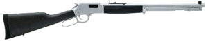 Henry H012GMAW Big Boy All Weather Side Gate Full Size 357 Mag 10+1 20" Hard Chrome Plated Steel Barrel, Satin Hard Chrome Steel Receiver, Stained Hardwood Wood Stock Right Hand