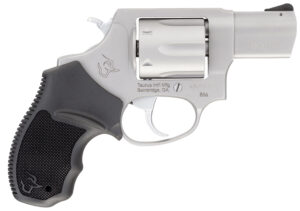 Taurus 2-85629 856 *CA Compliant Small 38 Special +P 6 Shot 2" Matte Stainless Steel Barrel, Cylinder & Frame, Black Finger Grooved Rubber Grip, Transfer Bar Safety, Exposed Hammer