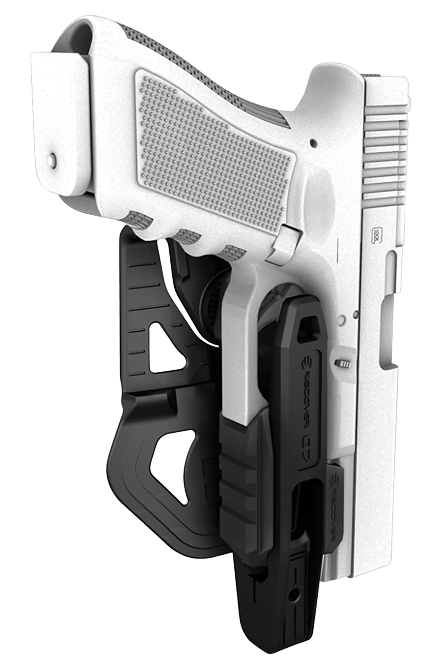 Recover Tactical G7 G7 OWB Black Polymer Compatible w/ Glock 17/19, Ambidextrous
