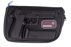 GPS Bags 909PC Custom Molded w/ Lockable Zippers Internal Mag Holder & Black Finish for Beretta 92/96 & Taurus PT92