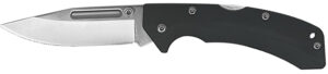AccuSharp 711C Lockback  3" Folding Clip Point Plain Stainless Steel Blade/Black FRN Handle Includes Allen Wrench