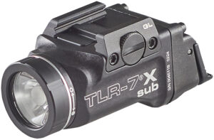 Streamlight 69400 TLR-7 X Sub Black Anodized 500 Lumens White LED Glock 43X MOS/48 MOS/43X/48