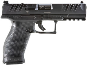 Walther Arms 2842475 PDP 9mm Luger 18+1 4.50" Black Polygonal Rifled Barrel, Black Optic Ready/Serrated Steel Slide, Black Polymer Frame w/Picatinny Rail, Ambidextrous