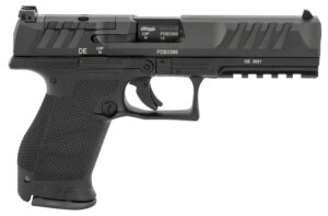 Walther Arms 2844222 PDP Compact Frame 9mm Luger 15+1 5" Black Steel Barrel, Black Optic Ready/Serrated Steel Slide, Black Polymer Frame w/Picatinny Rail, Textured Polymer Grip, Ambidextrous