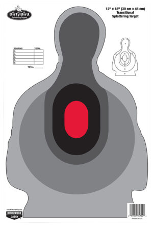 Birchwood Casey 35727 Dirty Bird Silhouette Tagboard Target 12" x 18" 8 Per Pkg
