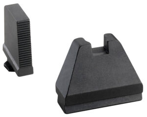 AmeriGlo GL808 Optic Compatible Sight Set for Glock  9XL Tall Serrated Front Sight-Black Rear Sight