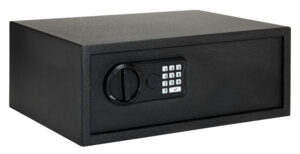 SnapSafe 75435 Keypad Safe  XL Keypad/Key Entry Black Steel 20.50" x 14.80" x 8"