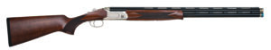 Mossberg 75480 Gold Reserve  Full Size 410 Bore Break Open 3" 2rd 26" Blue Polished Vent Rib Barrel, Silver Polished Engraved Stainless Steel Receiver, Black Grade A Walnut Fixed Stock, Right Hand