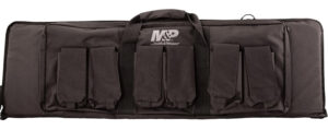 M&P Accessories 110025 Pro Tac Gun Case 42" Black Nylon w/ Full Length External Pocket & 6 Magazine Pouches