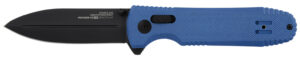 S.O.G SOG12610657 Pentagon XR LTE 3.60" Folding Spear Point TiNi Cryo CTS XHP Blade/Blue G10 Handle Includes Belt Clip