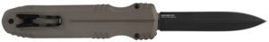 S.O.G SOG15610257 Pentagon  3.79" OTF Spear Point Plain Black TiNi Cryo CPM S35VN Steel Blade, Flat Dark Earth Aluminum Handle