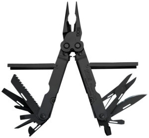 S.O.G SOG-B61N-CP Powerlock Black Oxide 420 Stainless Steel 7" Long Features 18 Tools w/Sheath