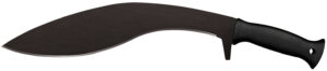 Cold Steel CS97KMPS Kukri Plus 13" Black Matte Baked-On Anti Rust 1055 Carbon Steel Blade/ Black Polypropylene Handle 18" Long Includes Sheath