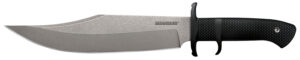Cold Steel CS39LSWBA Marauder 9" Fixed Bowie Plain Stone Washed AUS-8A SS Blade/Black Kray-Ex Handle Includes Sheath