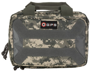 GPS Bags PC15ACU Pistol Case Gray Digital 600D Polyester Holds 1 Handgun