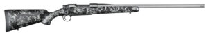 Christensen Arms 8010108600 Mesa FFT 300 PRC 3+1 22" Threaded Barrel, Tungsten Gray Cerakote, Black with Gray Webbing Stock